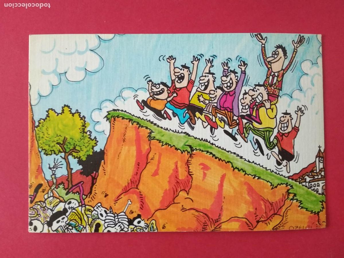 Postales: TARJETA POSTAL SIN USAR SERIE LOS TOROS VISTOS POR OZELUI A&Ntilde;O 1981 , T 11