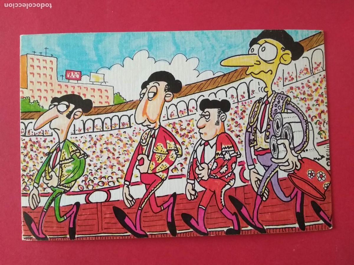 Postales: TARJETA POSTAL SIN USAR SERIE LOS TOROS VISTOS POR OZELUI A&Ntilde;O 1981 , T 10