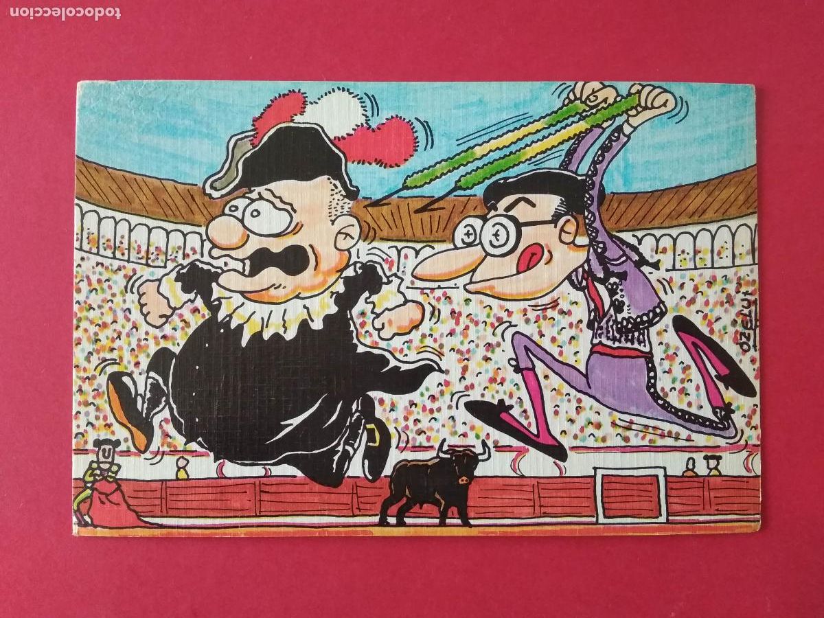 Postales: TARJETA POSTAL SIN USAR SERIE LOS TOROS VISTOS POR OZELUI A&Ntilde;O 1981 , T 3