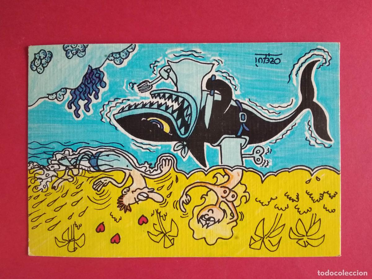 Postales: TARJETA POSTAL SIN USAR SERIE LA PLAYA VISTA POR OZELUI A&Ntilde;O 1981 , T 5