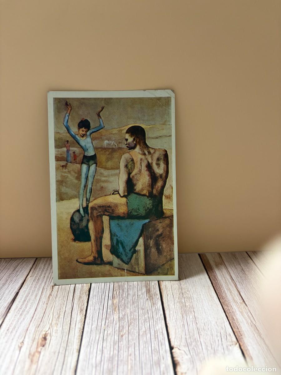 Postales: TARJETA POSTAL ANTIGUA - PICASSO - &rdquo;LA ACR&Oacute;BATA DE LA BOLA&rdquo; (1905)