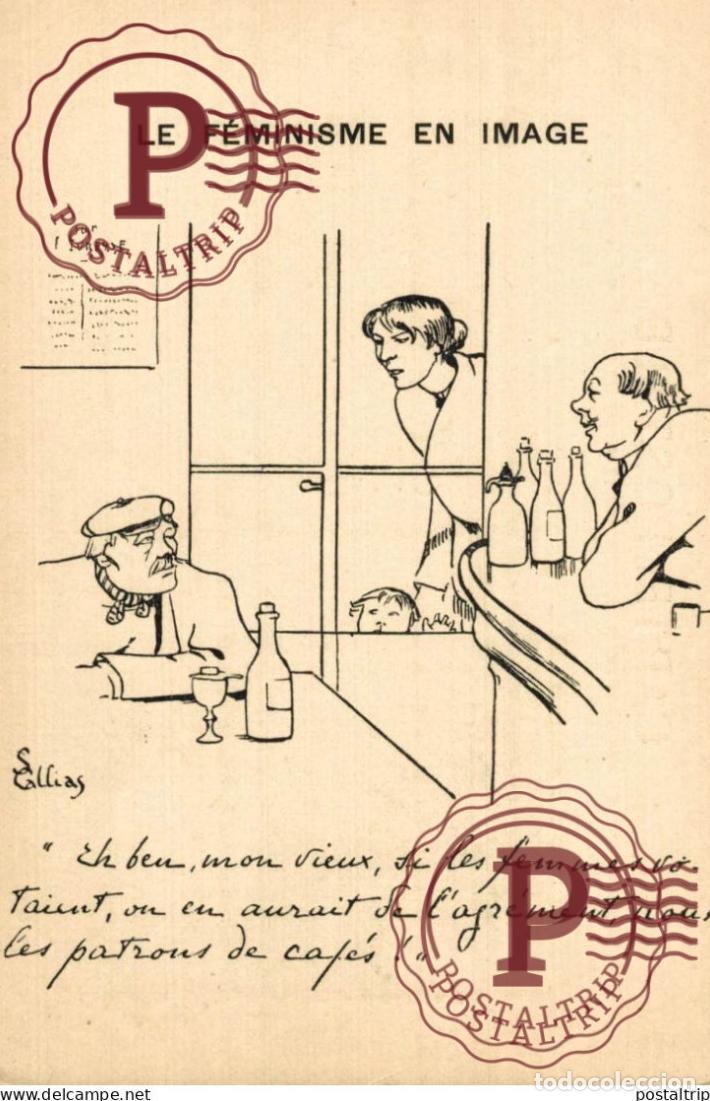 Postais: ILUSTRADA. ILLUSTRATEUR. LE FEMINISME EN IMAGE. ELLIAS.
