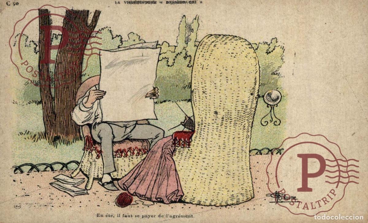 Postais: ILUSTRADA. ILLUSTRATEUR. GUILLAUME. EN ETE IL FAIT SE PAYER DE LAGREMENT