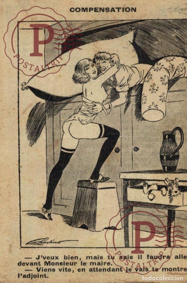 Cartes Postales: ILUSTRADA. ILLUSTRATEUR. COMPENSATION. JVEUX BIEN.... DESNUDO. EROTICA. NU NAKED EROTIC