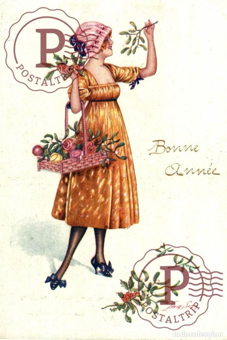 Postales: ILUSTRADA. ILLUSTRATEUR. XAVIER SAGER. BONNE ANNEE.