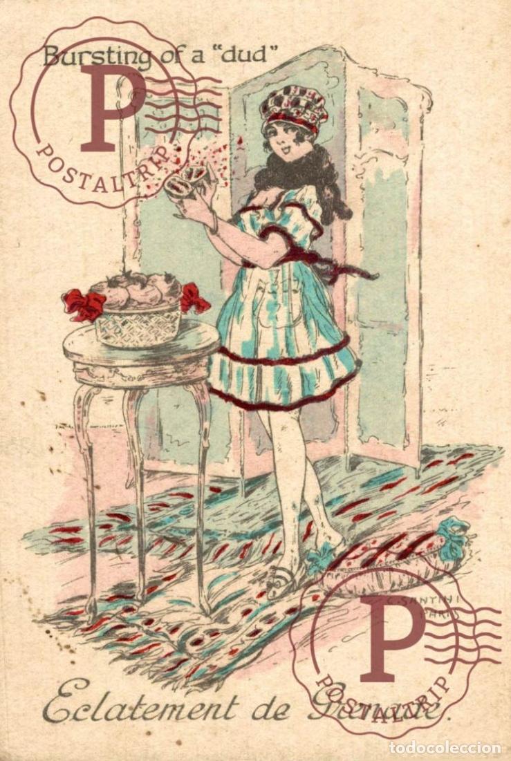 Postales: ILUSTRADA. ILLUSTRATEUR. C. SANTINI ECLATEMENT de GRENADE - Bursting of a dud