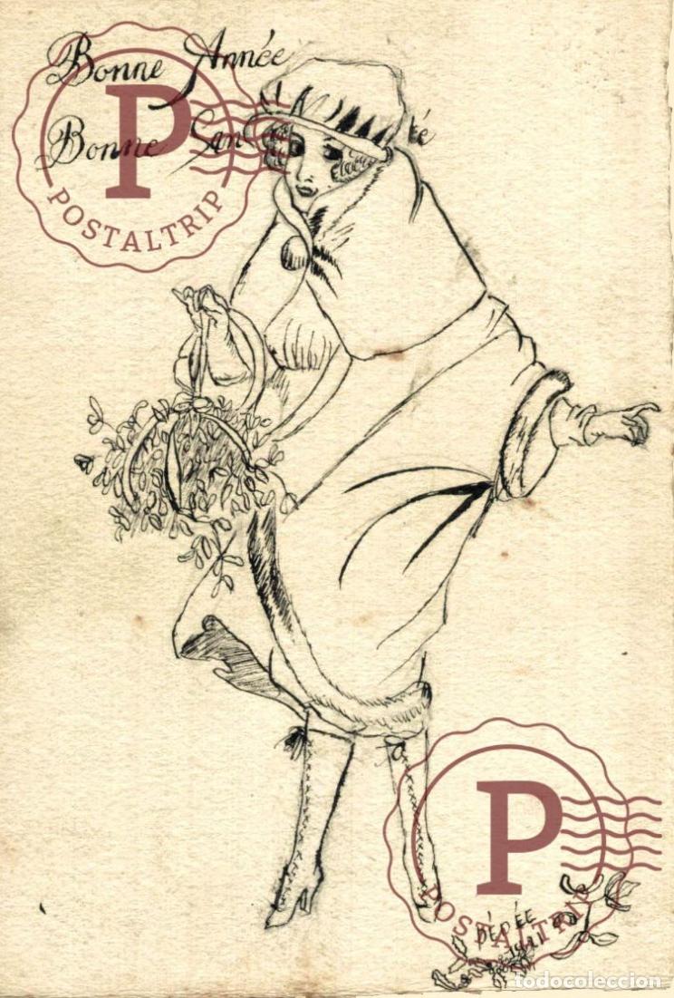 Postales: RARE!! ILUSTRADA. ILLUSTRATEUR. DEDEE 1921. BONNE ANNEE BONNE SAN