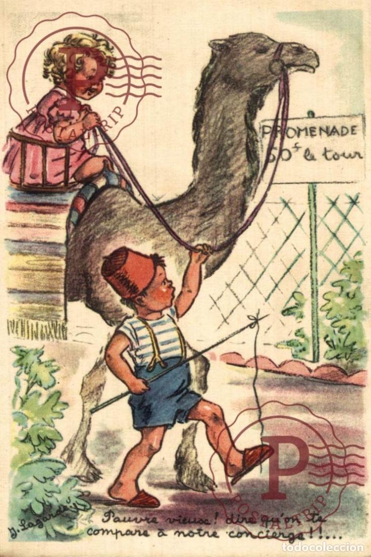 Postales: ILUSTRADA. ILLUSTRATEUR. Lagarde pauvre vieux !dire qu&rsquo;on te compare &agrave; notre concierge