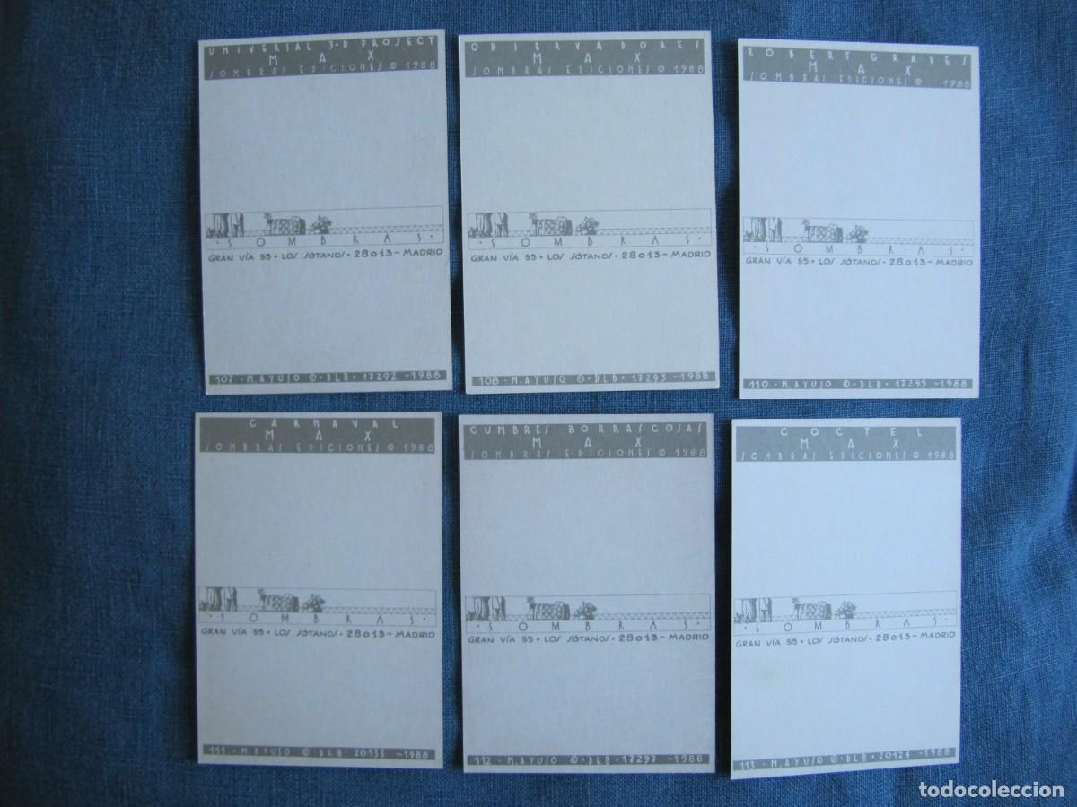 Postales: MAX - 6 POSTALES - COLECCION SOMBRA EDICIONES - Foto 2