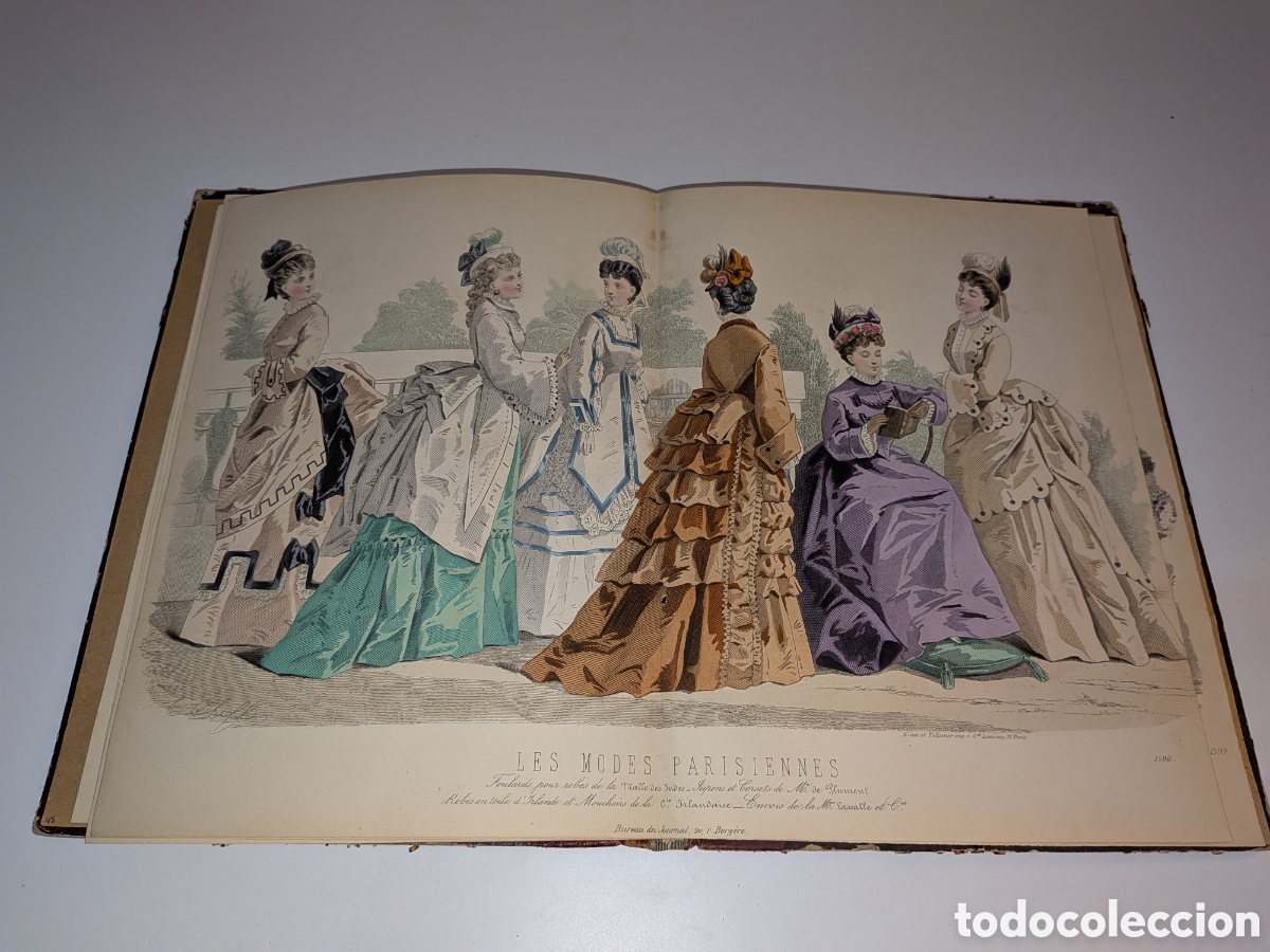 Postales: Las modas en Paris 1873 11 Bonitos grabados al acero coloreados a la acuarela