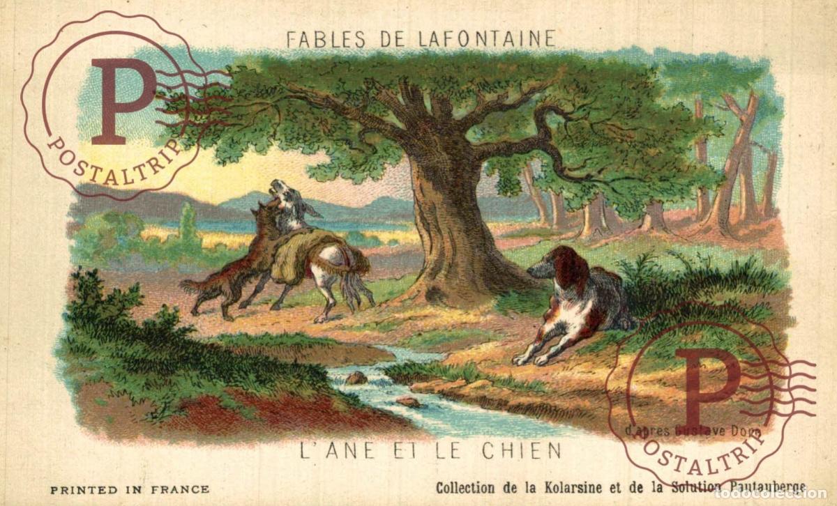 Cartoline: ILUSTRADA. ILLUSTRATEUR. FABLES DE LA FONTAINE LANE ET LE CHIEN GUSTAVE DORE. PUBLI Solution Pautau