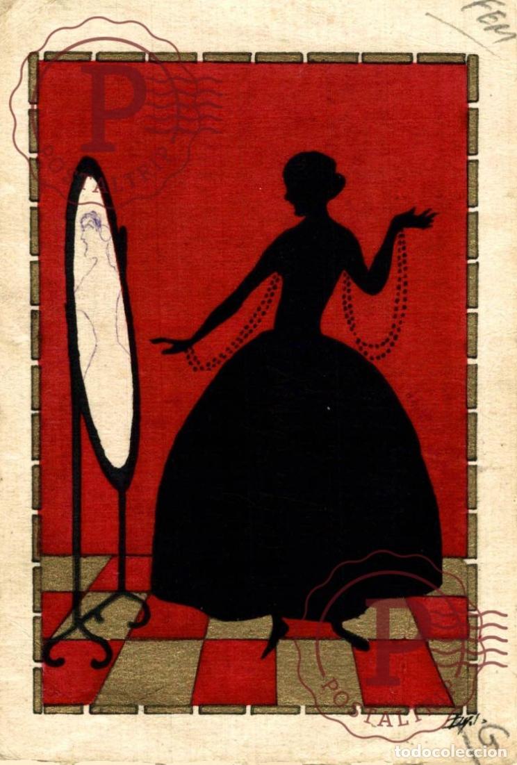 Postales: ILUSTRADA. ILLUSTRATEUR. SILUETA. SILHOUETTE. SILHOUETTE