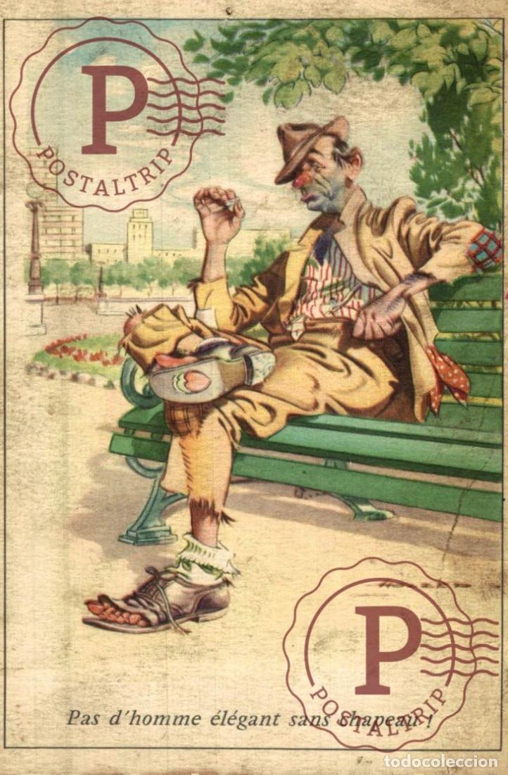 Postales: ILUSTRADA. ILLUSTRATEUR. HOLZER Pas dhomme &eacute;l&eacute;gant sans chapeau