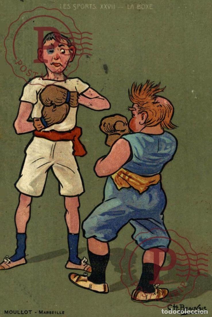 Postales: ILUSTRADA. ILLUSTRATEUR. BEAUVAIS les sports XXVII - LA BOXE. BOXEO