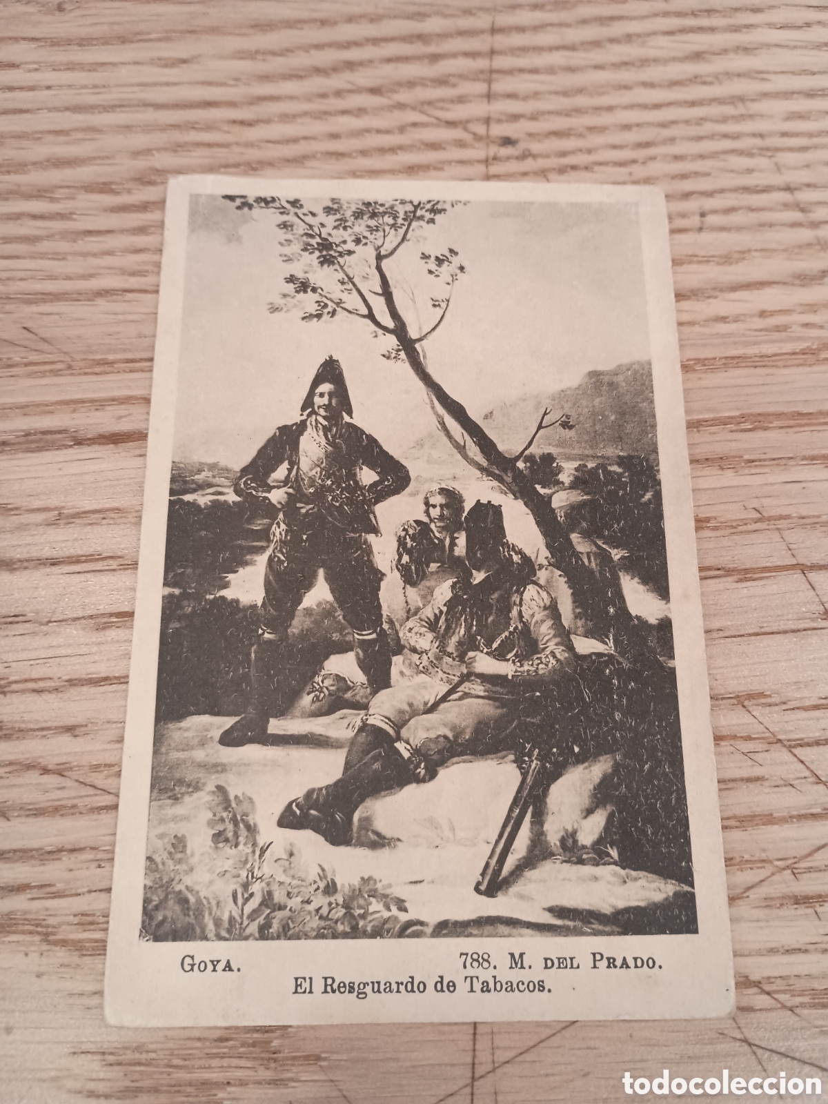 Postales: GOYA - EL RESGUARDO DE TABACOS - MUSEO DEL PRADO - FOTOTIPIA J. ROIG, MADRID