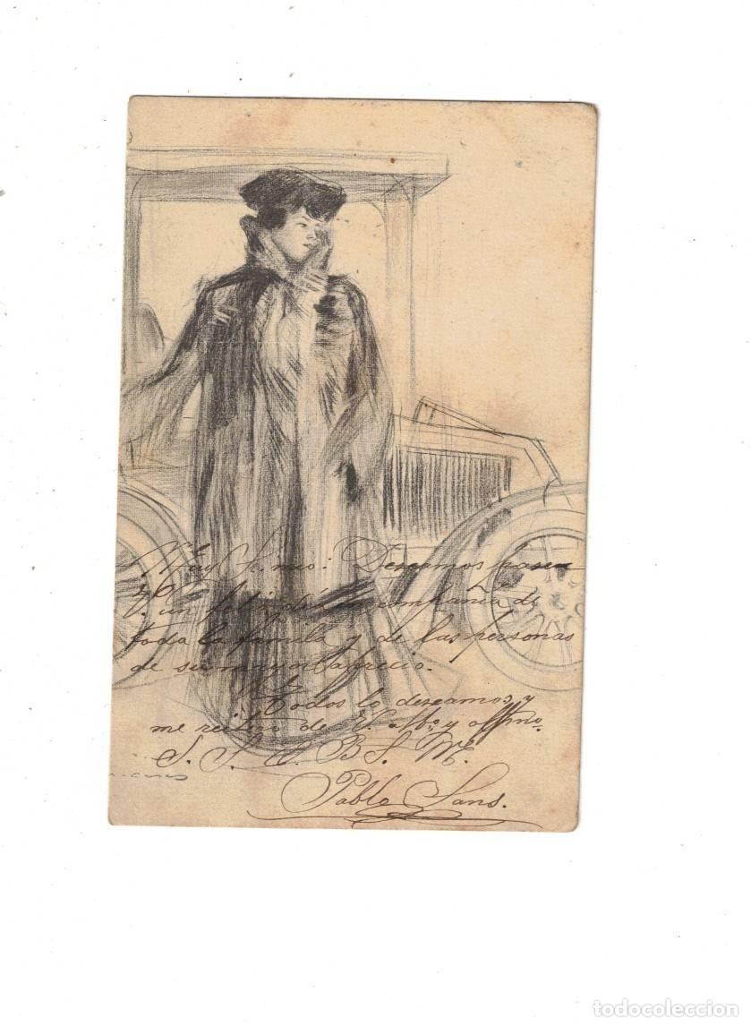 Postales: POSTAL MODERNISTA. RAMON CASAS. SERIE CHAUFFEUSES