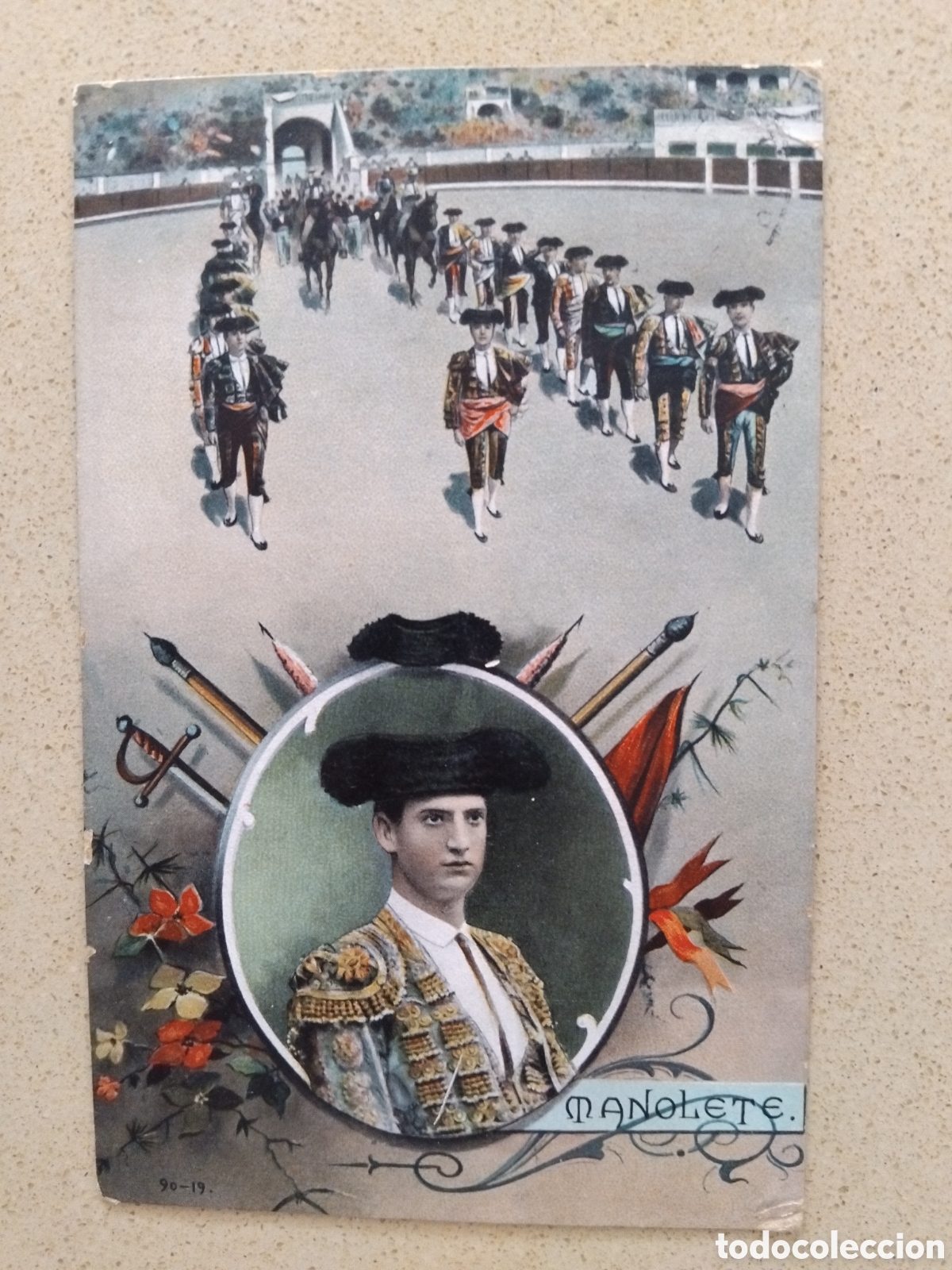 Postales: Postal torero Manolete