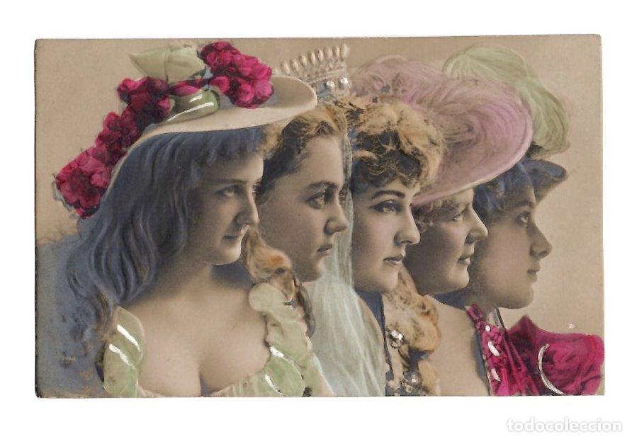 Postales: TARJETA POSTAL MODA MUJERES CON SOMBREROS. COLOREADA. COLOGNE, ALEMANIA