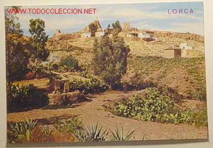 Cartoline: POSTAL 2004-LORCA.VISTA GENERAL DEL CALVARIO Y CASTILLO.No circulada.