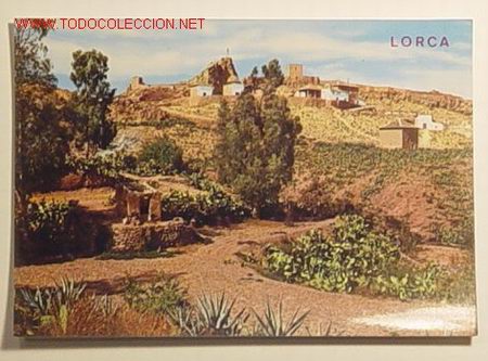 Cartoline: ANTIGUA POSTAL-2004-LORCA.VISTA GENERAL DEL CALVARIO Y CASTILLO,No circulada.