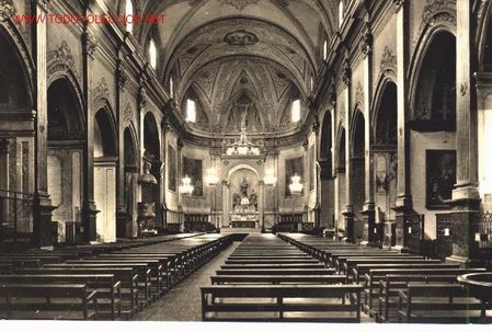 Postales: Postal de Matar&oacute;, interior iglesia de Santa Maria. - Foto 1