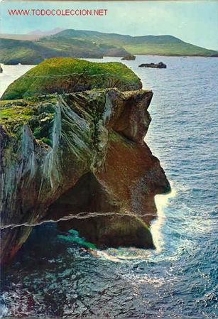 Postales: PERFIL DE CRISTO-Roca Natural.CELORIO-Llanes - Foto 1