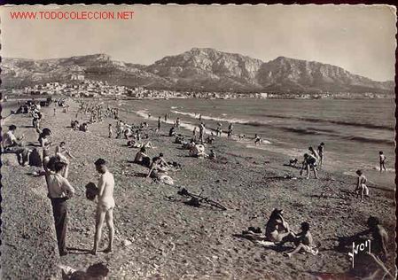 Postales: MARSEILLE-Bouches-du-Rhone.La Plage - Foto 1