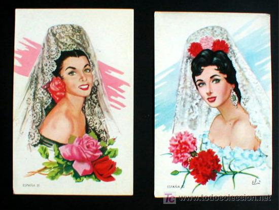 Postales: DOS POSTALES FOLKLORICAS..&iexcl;&iexcl;&iexcl;&iexcl; - Foto 1