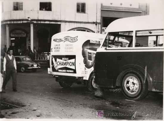 Postkarten: BONITA FOTOGRAFIA ANTIGUA DE TRANSPORTES TAMA&Ntilde;O  24X18