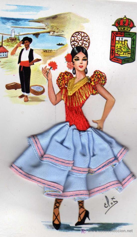Postales: POSTAL ANTIGUA CON GITANA - Foto 1
