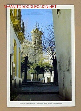 Cartoline: POSTAL-VISTA DEL CONVENTO DE LA CONCEPCION DESDE LA CALLE TIA MARIQUITA.No circulada.