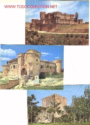 Cartoline: Lote 3 pstales serie Castillos de Espa&ntilde;a.