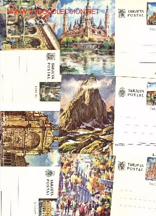 Postales: Lote de 5 postales prefranqueadas. - Foto 1