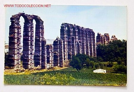 Postais: N.&deg; 502   ME R I D A Acueducto Romano    ESCRITA