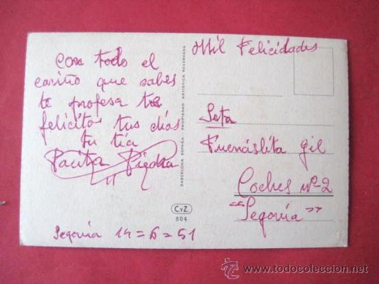 Postales: PRECIOSA. SIN CIRCULAR..1951 . ENVIO GRATIS&iexcl;&iexcl;&iexcl; - Foto 2