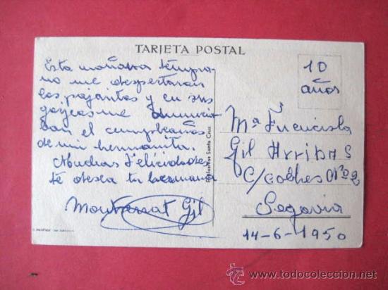 Postales: . PRECIOSA...1950. SIN CIRCULAR.. . ENVIO GRATIS&iexcl;&iexcl;&iexcl; - Foto 2