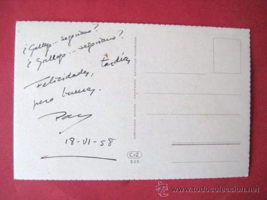Postales: . PRECIOSA..1958.. SIN CIRCULAR.. . ENVIO GRATIS&iexcl;&iexcl;&iexcl; - Foto 2
