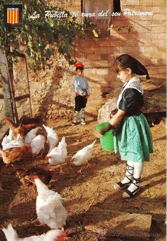 Postais: catalana - CATALUNYA tipica.- la pubilla.....- n&ordm; 1 - ed. esc. oro.- a&ntilde;o 1968 -nueva