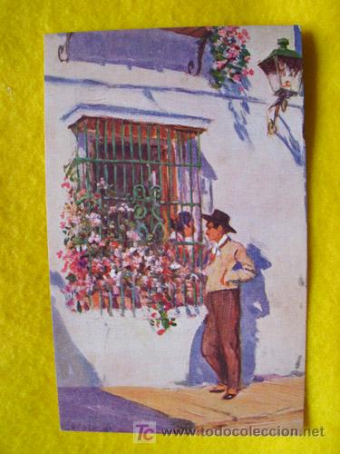 Cartes Postales: Antigua Postal : Pelando la Pava. Dise&ntilde;o M.Bertuchi. Ed Victoria N Coll. N&ordm; 976