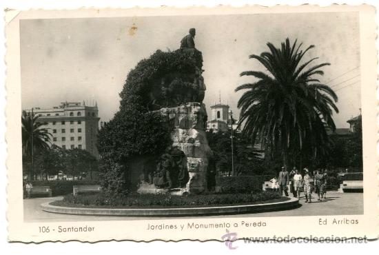 Postales: Postal de Santander. Monumento a Peredo. Nueva sin escritos. - Foto 1