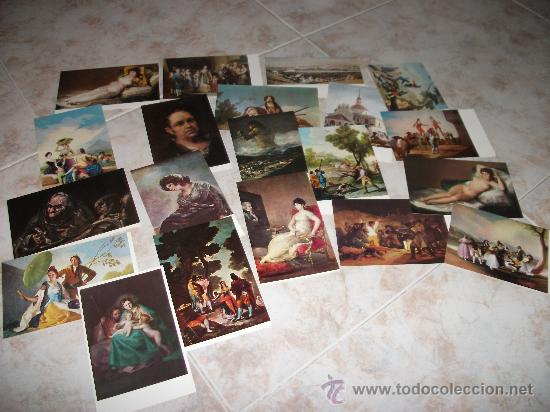 Postales: Lote de 20 postales de Goya - Foto 2