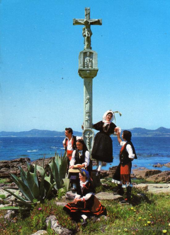 Cartes Postales: GALICIA 3352 POSTALES FAMA ESCRITA CIRCULADA SELLO