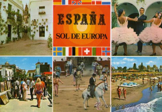 Postales: ESPA&Ntilde;A N&ordm; 2 EDICIONES ARRIBAS ESCRITA CIRCULADA SELLO - Foto 1