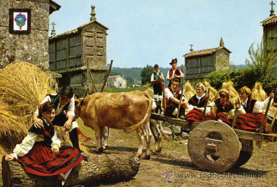 Cartoline: GALICIA N&ordm; 16 ENGAYOLANDO DOMINGUEZ ESCRITA CIRCULADA SELLOS