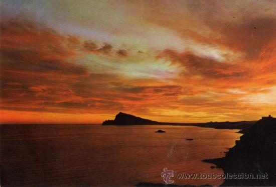 Cartoline: ESPA&Ntilde;A ES DIFERENTE N&ordm; 417 ATARDECER EN LA COSTA ED. RO ESCRITA CIRCULADA SELLO
