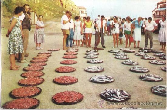 Cartoline: espa&ntilde;a - subasta de pescado - n&ordm; 311 - ed. a.g.n. fabregas.- sin circular - a&ntilde;os 60