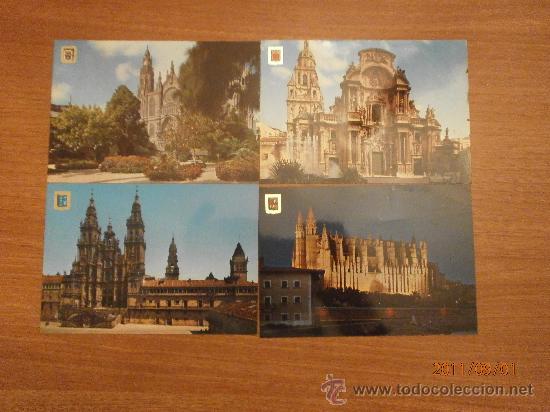 Postkarten: 19 POSTALES IMAGENES ESCUDO DE ORO. PRIMERA COLECCION DE CATEDRALES. SIN CIRCULAR