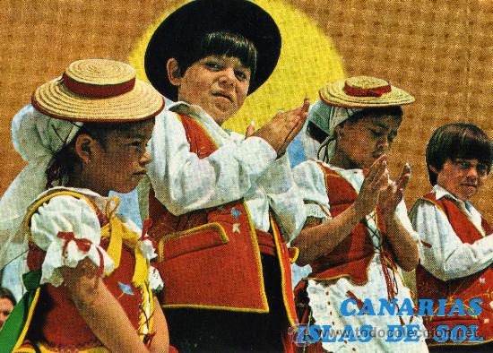 Postales: TRAJES T&Iacute;PICOS CANARIAS ISLAS DE SOL ESCRITA SIN CIRCULAR - Foto 1