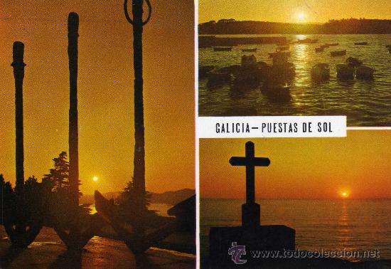Postkarten: GALICIA 3255 PUESTAS DE SOL POSTALES FAMA ESCRITA CIRCULADA SELLO