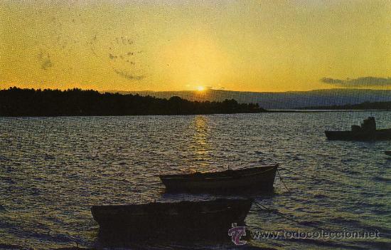 Postales: RECUERDO DE ESPA&Ntilde;A N&ordm; 209 PUESTA DE SOL ESCRITA CIRCULADA SELLO EDICIONES ALARDE